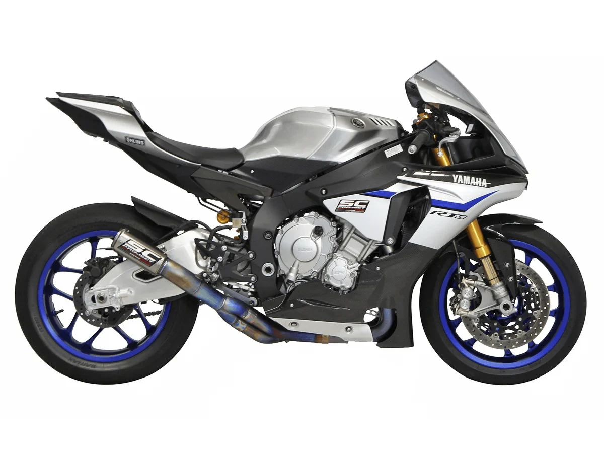 YAMAHA YZF R1 (2015 - 2016) - R1M YAMAHA YZF R1 (2017 - 2019) - R1M YAMAHA YZF R1 (2020) - R1M CR-T Muffler, with de-cat link, Low position