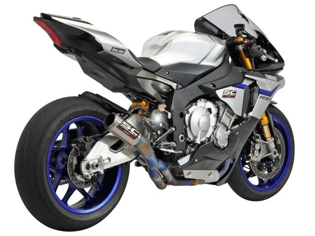 YAMAHA YZF R1 (2015 - 2016) - R1M YAMAHA YZF R1 (2017 - 2019) - R1M YAMAHA YZF R1 (2020) - R1M CR-T Muffler, with de-cat link, Low position - Image 2